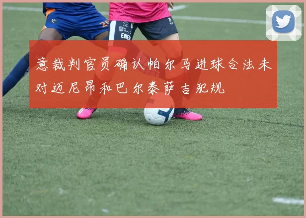 意裁判官员确认帕尔马进球合法未对迈尼昂和巴尔泰萨吉犯规